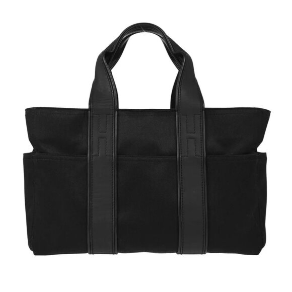 Hermes Black Chevrons Acapulco PM Tote Handbag - Picture 1 of 10